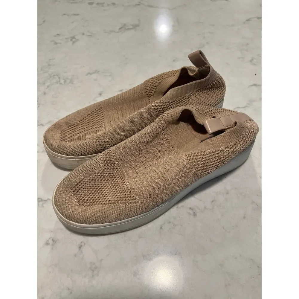 Steve Madden Women’s Beale Stretch Platform Upper‎ Slip On Shoes Size 7.5 Beige
